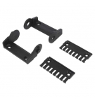Set of 2400/2500/2450/2480 series chain connecting elements, rigid with a comb